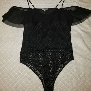 Black lace bodysuit